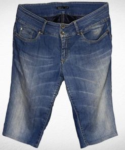 Short En Jean-Couleur Bleue-Marque TIFFOSI-Qualité Coton-Pour Hommes & Femmes-Taille M-Style Plage-Ref:000006