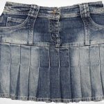 Mini-Jupe En Jean-Couleur Bleue-Marque DIOR-Qualité Coton-Pour Enfant-Taille Enfants De 7 à 9 ans-Style Stay Home-Ref:000038