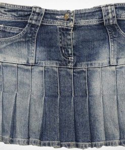 Mini-Jupe En Jean-Couleur Bleue-Marque DIOR-Qualité Coton-Pour Enfant-Taille Enfants De 7 à 9 ans-Style Stay Home-Ref:000038