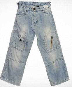 Pantalon En Jean-Couleur Blanchâtre-Marque G-STAR-Qualité Coton-Pour Hommes & Femmes-Taille "8 ans"-Style Vintage-Ref:000054