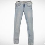 Pantalon En Jean-Couleur Blanchâtre-Marque MISS ANNA-Qualité Coton-Pour Enfant-Taille 36-Style Slim-Ref:000058
