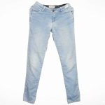 Pantalon En Jean-Couleur Bleue-Marque OKAIDI-Qualité Coton-Pour Enfant-Taille 12 ans-Style Slim-Ref:000057