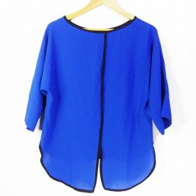 Chemise-Couleur Bleue-Marque DOLCE VITA-Qualité 100%Polyester-Pour Femme-Taille 38-Style Travail-Ref:1060026