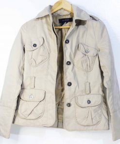 Jacket-Couleur Belge-Marque ZARA-Qualité Polyester-Pour Femme-Taille S-Style Travail-Ref:1060082