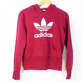 Pull-Over-Couleur Rouge-Marque ADIDAS-Qualité Coton-Pour Femme-Taille 36,37,38-Style Capuche-Ref:1060106