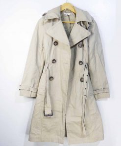 Manteau En Jean-Couleur Belge-Marque ZARA-Qualité 100%Coton-Pour Femme-Taille S et M-Style Vintage-Ref:1060185