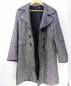 Manteau-Couleur Blanche et Noire-Marque BO BOSS-Qualité Coton-Pour Femme-Taille 44,45,46-Style Hiver-Ref:1060197