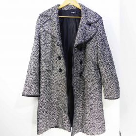 Manteau-Couleur Blanche et Noire-Marque BO BOSS-Qualité Coton-Pour Femme-Taille 44,45,46-Style Hiver-Ref:1060197