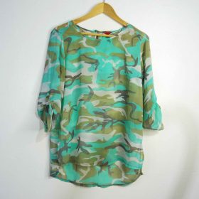 Chemise-Couleur Multicolore-Marque TISSAIA-Qualité 100%Polyester-Pour Femme-Taille 38-Style Moderne-Ref:1060431