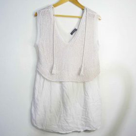 Robe-Couleur Blanche-Marque MINT VELVET-Qualité 100%Polyester-Pour Femme-Taille 47-Style Plage-Ref:1060435