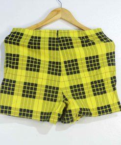 Jupe-Short En Jean-Couleur Jaune-Marque ZARA-Qualité 100%Polyester-Pour Femme-Taille M-Style Plage-Ref:1060443