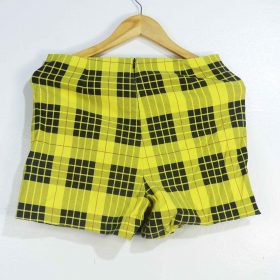 Jupe-Short En Jean-Couleur Jaune-Marque ZARA-Qualité 100%Polyester-Pour Femme-Taille M-Style Plage-Ref:1060443
