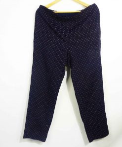 Pantalon-Couleur Bleue et Saumon-Marque OCTOBER-Qualité Coton-Pour Femme-Taille L-Style Travail-Ref:1060459
