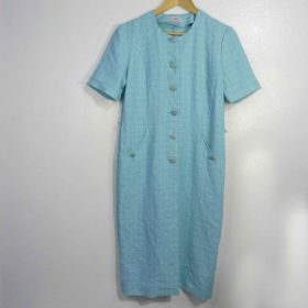 Robe-Couleur Turquoise-Marque MARCELLE GRIFFON-Qualité Viscose-Pour Femme-Taille 38-Style Travail et Sortie-Ref:1060463