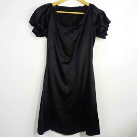 Robe-Couleur Noire-Marque AUTRES-Qualité 100%Polyester-Pour Femme-Taille 38,39,40-Style Satin-Ref:1060523
