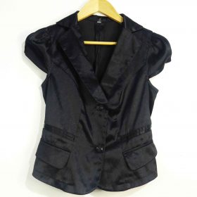 Veste-Couleur Noire-Marque AUTRES-Qualité Satin-Pour Femme-Taille 36,37,38-Style Satin-Ref:1060527