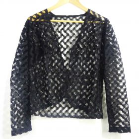 Veste-Couleur Noire-Marque AUTRES-Qualité Polyester-Pour Femme-Taille 36,37,38-Style Transparent-Ref:1060531
