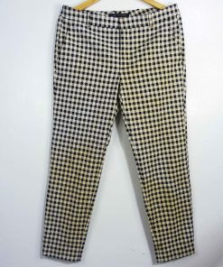 Pantalon-Couleur Multicolore-Marque ZARA-Qualité Coton-Pour Femme-Taille L-Style Travail-Ref:1060575