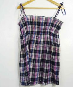Robe-Couleur Multicolore-Marque STRADIVARIUS-Qualité Coton-Pour Femme-Taille 36,37,38,39,40-Style Carreaux-Ref:1060631
