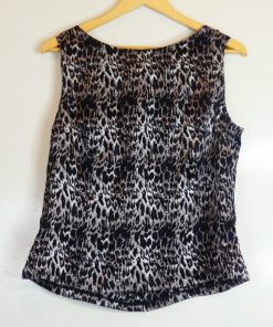 Chemise-Couleur Tigre-Marque UN1DEUX2TROIS3-Qualité Soie-Pour Femme-Taille 44-Style Sortie-Ref:1060713