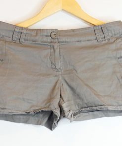Mini-Short-Couleur Taupe-Marque MANGO BASICS-Qualité 100%Coton-Pour Femme-Taille 36-Style Été-Ref:1060753
