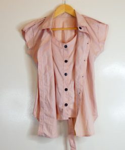 Chemise-Couleur Rose-Marque AUTRES-Qualité Coton-Pour Femme-Taille 36,37,38-Style Été-Ref:1060765