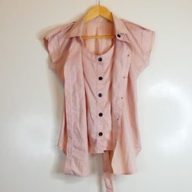 Chemise-Couleur Rose-Marque AUTRES-Qualité Coton-Pour Femme-Taille 36,37,38-Style Été-Ref:1060765