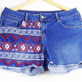 Mini-Short En Jean-Couleur Bleue-Marque AUTRES-Qualité Coton-Pour Femme-Taille 40-Style Plage-Ref:1050523