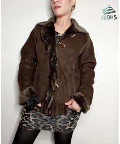 Veste-Couleur Marron-Marque AUTRES-Qualité Acrylic-Pour Femme-Taille S, M-Style Hiver-Ref:Y0013
