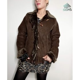 Veste-Couleur Marron-Marque AUTRES-Qualité Acrylic-Pour Femme-Taille S, M-Style Hiver-Ref:Y0013