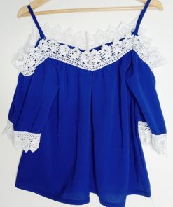 Mini-Hot-Couleur Bleue-Marque AUTRES-Qualité 100%Polyester-Pour Femme-Taille S, M, -Style Filet-Ref:Y0093