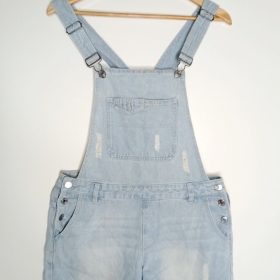Salopette-Short En Jean-Couleur Bleue-Marque JENNYFER-Qualité Coton-Pour Femme-Taille S-Style Tendance-Ref:Y0181