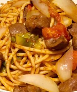 Spaghetti à la Viande de Mouton