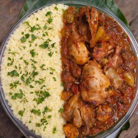 Garba (Attiéké) au Poulet