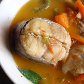 Attiéké avec Soupe de Carpe