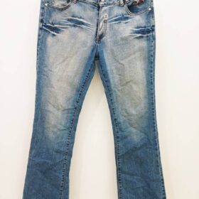 Pantalon En Jean-Couleur Bleue-Marque JIBAO JEANS-Qualité 100%Coton-Pour Femme-Taille L,XL-Style Vintage-Ref:2460005