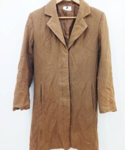 Manteau-Couleur Café-Marque CR VENCA-Qualité 100%Polyester-Pour Femme-Taille S,M-Style Vintage-Ref:2460007