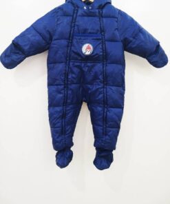 Combinaison-Couleur Bleue Foncé-Marque DP...AM-Qualité 100%Coton-Pour Bébé-Taille 3 Mois,4 Mois,5 Mois,6 Mois-Style Pilote-Ref:2460011
