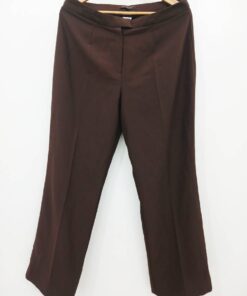 Pantalon-Couleur Marron-Marque FLOU FLOU FLOU-Qualité 100%Polyester-Pour Femme-Taille M,L-Style Travail-Ref:2460015