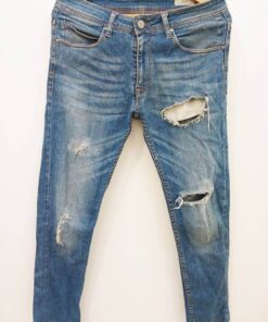 Pantalon En Jean-Couleur Bleue-Marque & NOW-Qualité 100%Coton-Pour Homme-Taille M,L-Style Sortie-Ref:2460021