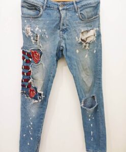 Pantalon En Jean-Couleur Bleue-Marque 2Y DNM-Qualité 100%Coton-Pour Homme et Femme-Taille M,L,XL-Style Sortie-Ref:2460031