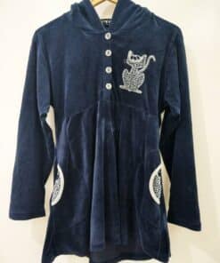 Pyjama-Couleur Bleue Sombre-Marque BELLE ROSE-Qualité Coton-Pour Femme-Taille M,L,XL-Style Maison-Ref:2460039