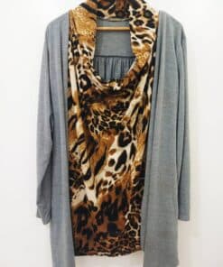 Pull-Couleur Grise-Marque SENSUELLES-Qualité 100%Coton-Pour Femme-Taille L.XL,XXL-Style Froid-Ref:2460061